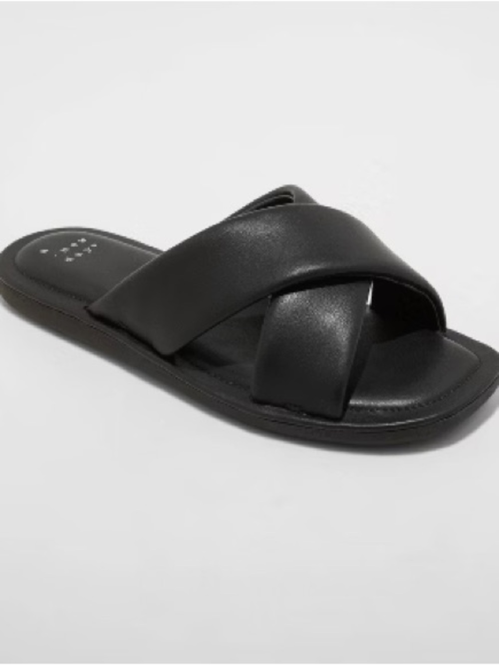 ‘A New Day’ Target Black Cross strap Slide Sandals